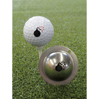 tin cup ball marker   bombs away