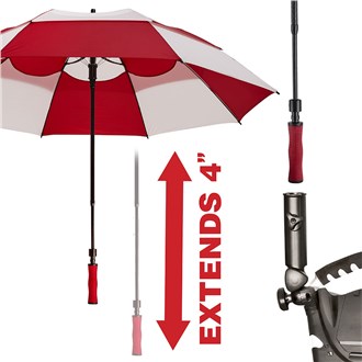 bagboy wind vent 62 inch double canopy umbrella