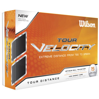 wilson staff tour velocity distance balls (15 balls)
