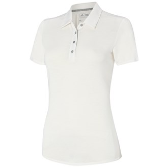 adidas ladies climalite essentials heather short sleeve polo shirt