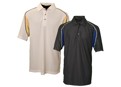 Ashworth Mens Mesh Color Block Polo Shirt