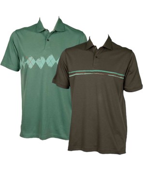 Ashworth Mens Ez-Tech Solid Polo Shirt