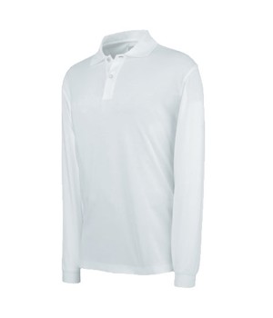 Ashworth Mens Long Sleeve Button Cotton Polo Shirt
