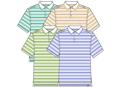 Ashworth Mens Mr Ford On Stripe Golf Polo Shirt