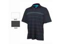 Ashworth Mens Button High Twist Stripe Polo Shirt