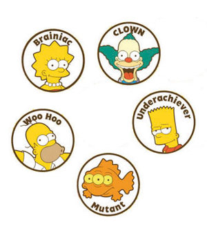 Simpsons Ball Marker Set (5 Pack)