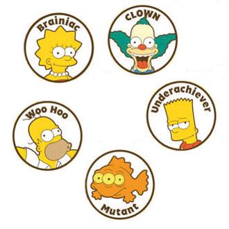 Simpsons ball marker set (5 pack)