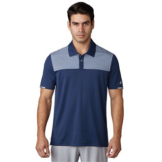 adidas mens climachill heather block competition polo shirt
