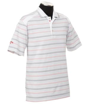 Callaway Golf Mens Jacquard Striped Polo Shirt 2011