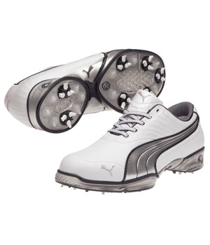Puma Cell Fusion Golf Shoes (White/Silver/Black)