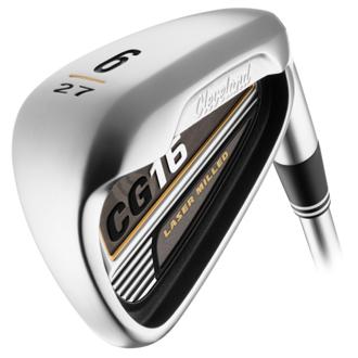 Cleveland cg 16 satin chrome demo irons (steel/graphite)