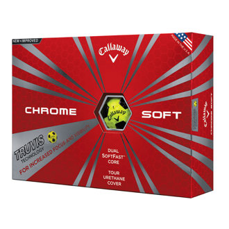 Callaway chrome soft truvis yellow balls (12 balls) van kantoor artikelen tip.
