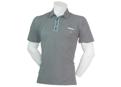 Calvin Klein Mens Striped Plaquet Polo Shirt