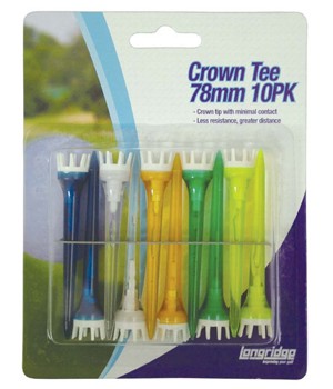 Crown Tees 78mm (10 pack)