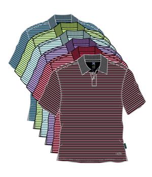 Callaway Golf Mens X-Core Dry-Tech Stripe Polo Shirt