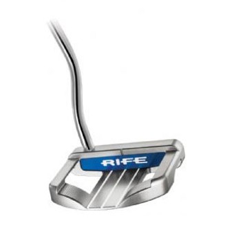 Rife deep blue double bend silver putter