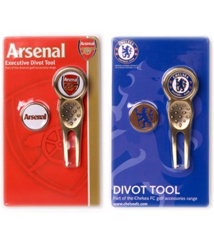 Premier League Executive Divot Tool With Extra Marker (Choose Your Team)