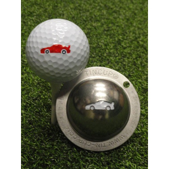 tin cup ball marker   drive for show