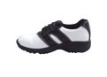 US Kids Dual Stripe Junior Golf Shoes (Black/White)
