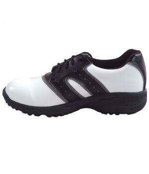 US Kids Dual Stripe Junior Golf Shoes (Black/White)