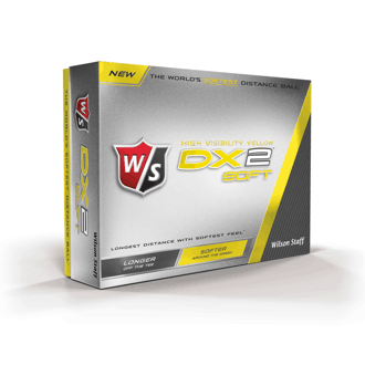 wilson staff dx2 soft yellow balls (12 balls)