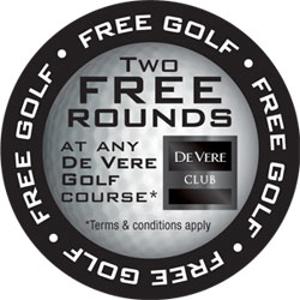 FREE Golf for 2 at De Vere Golf Club