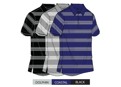 Greg Norman Mens TCT Wide Fine Stripe Polo Shirt