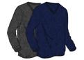 Greg Norman Mens Center Cable Long Sleeve Sweater