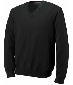Greg Norman Mens Lined Pima V-Neck Sweater