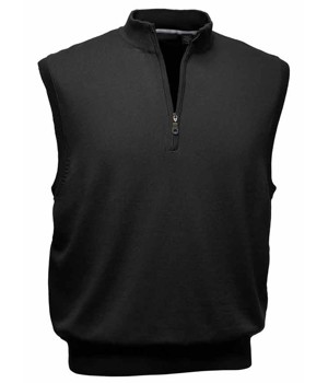Greg Norman Mens Lined Pima Zip Vest