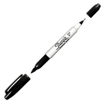 Sharpie twin tip marker van kantoor artikelen tip.