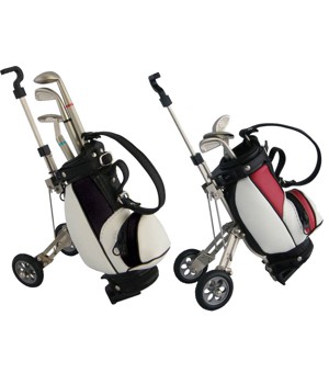 Miniature Golf Cart With Three Ballpoint Pens (Only 22cm)