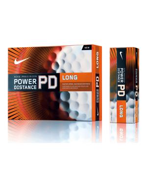 Nike Power Distance PD7 Long Orange Golf Balls (12 Balls) 2012