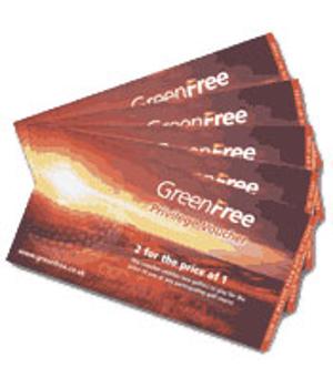 GreenFree 2 For 1 Golf Vouchers (1 Pack)