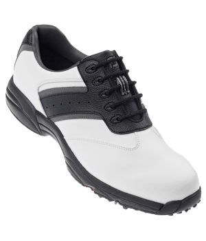 Footjoy Mens Greenjoys Golf Shoes (White/Black/Charcoal) 2012