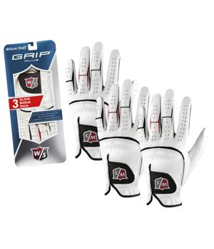 Wilson Staff Grip Plus Golf Gloves (3 Pack)