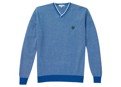 Lyle and Scott Mens Moss Stitch V-Neck Pullover
