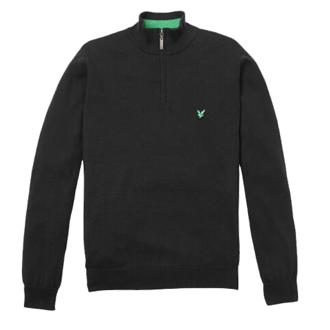 Lyle and scott mens green eagle funnel neck half zip top 2012