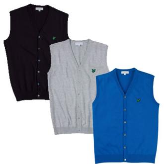 Lyle and scott mens green eagle v neck waistcoat 2011