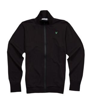 Lyle and Scott Mens Green Eagle Funnel Neck Full Zip Jacket