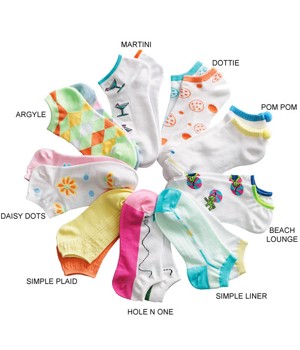 Footjoy Ladies Fashion Golf Low Cut Socks (6 Pairs)