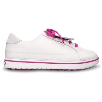 Crocs Ladies Braydn Golf Shoes WhiteFuchsia