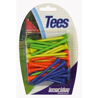 neon wooden tees (40 pack)