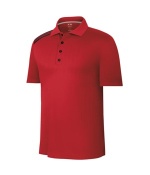 Adidas Mens ClimaCool Mesh Plaid 3-Stripes Polo Shirt