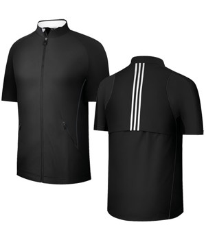 Adidas Mens ClimaProof Wind Short Sleeve Stretch Zip Jacket