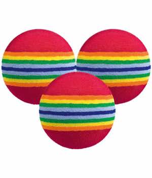 Foam Multi Coloured Practice Balls (6 Pack)