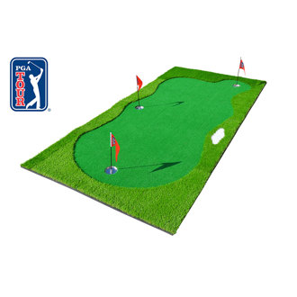 Pga tour pro sized pebble beach putting green mat van kantoor artikelen tip.