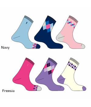 Glenmuir Ladies Pippa Golf Socks (3 Pack) 2012