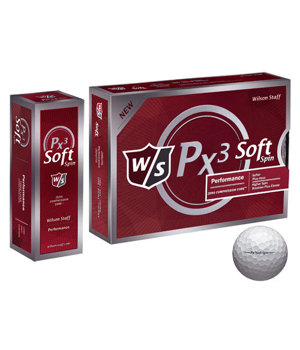 Wilson Staff PX3 Soft Spin Golf Balls (12 Balls)