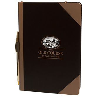 st andrews notebook with pen